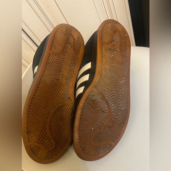 Adidas 056646 Black Suede Men Sneakers Size 11 - Picture 7 of 10